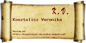 Kosztolicz Veronika névjegykártya